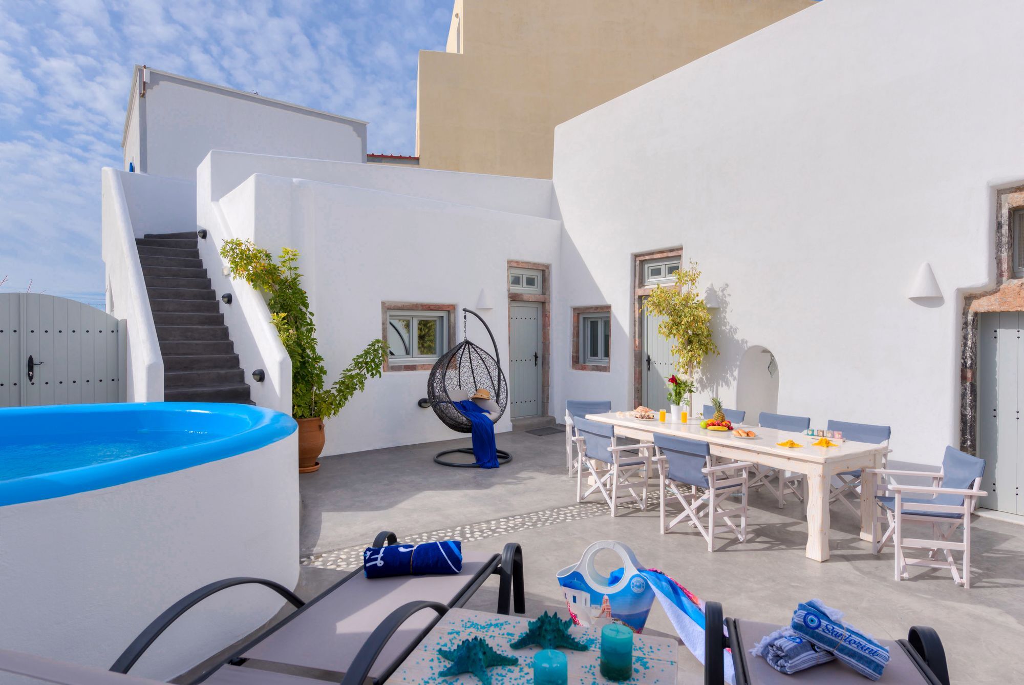 Nereids Villa Santorini Megalochori  Exterior foto
