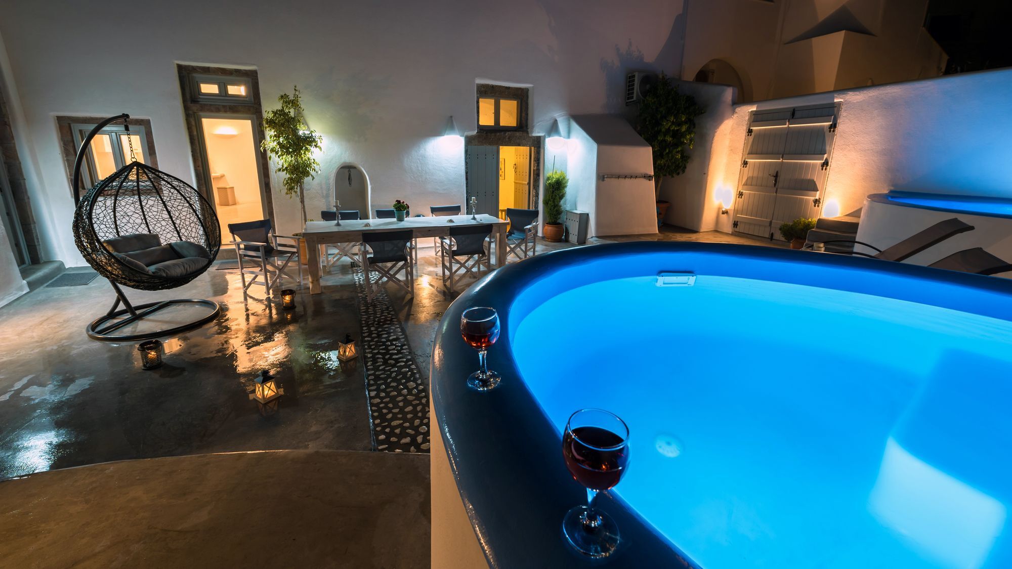Nereids Villa Santorini Megalochori  Exterior foto